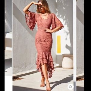 JAUS Reyna dress - mauve - size 4/small